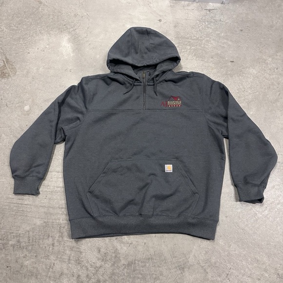 Carhartt Other - Carhartt Rain Defender Hoodie Mens 2XL Gray Sweatshirt Fleece Loose 100617